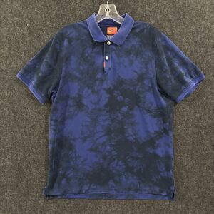 Nike Polo Shirt Men's Medium Purple Black Tie Dye Dri-FIT Golf Vented CI9776-455